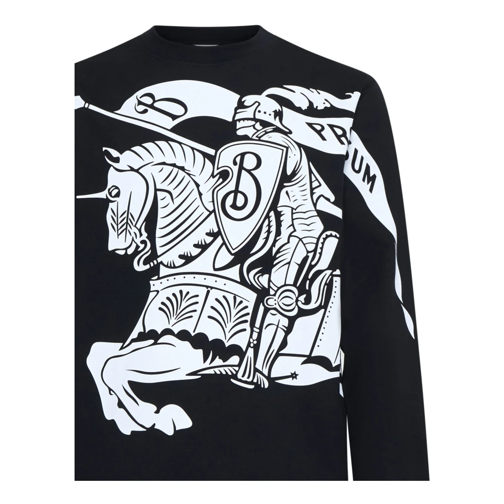 Burberry Zwarte T-shirts en Polos Black Heren