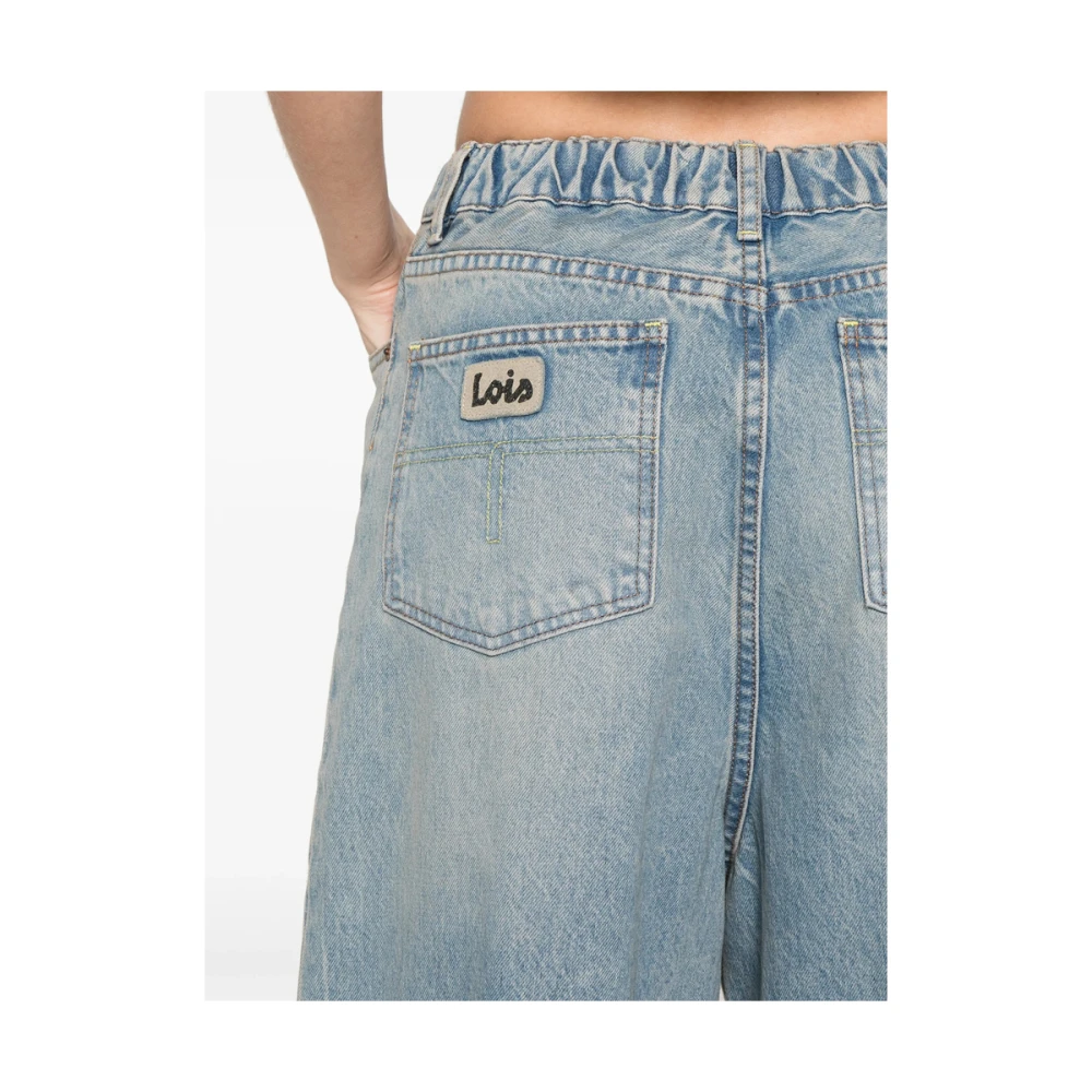 Lois Blauwe Klassieke Five-Pocket Jeans Blue Dames