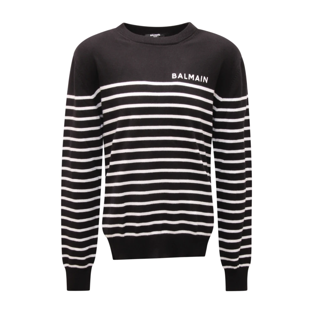 Balmain Boys Black Knit Jumper - Kids Knitwear - 14 Y - Kids