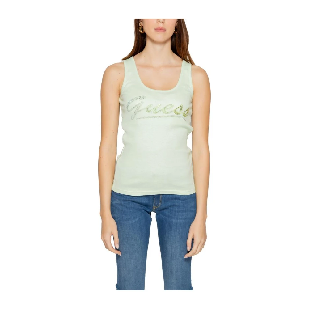 Guess Sprankelende Groene Tanktop Green Dames