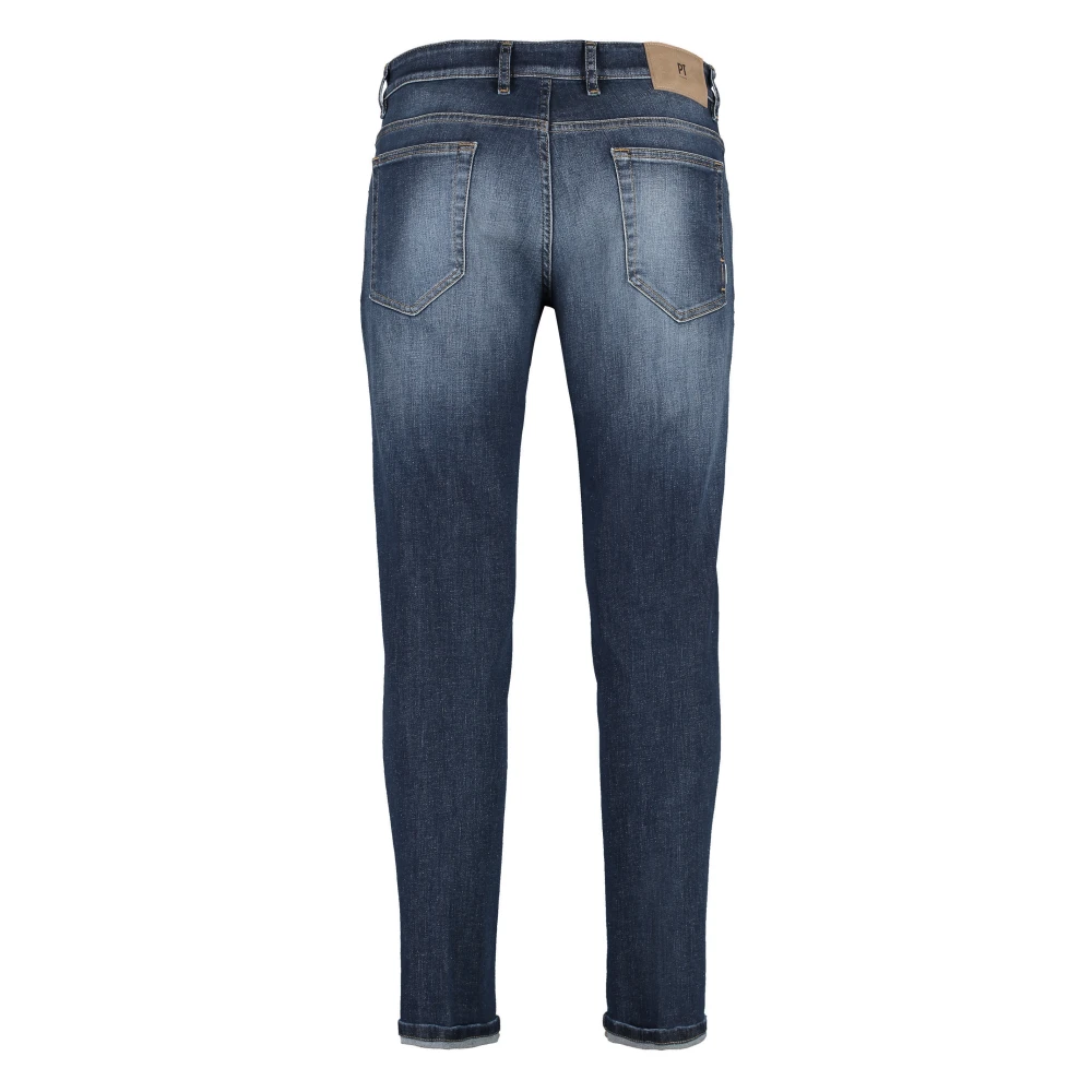 PT Torino Reggae Tapered Fit Jeans met Achterlogo Label Blue Heren