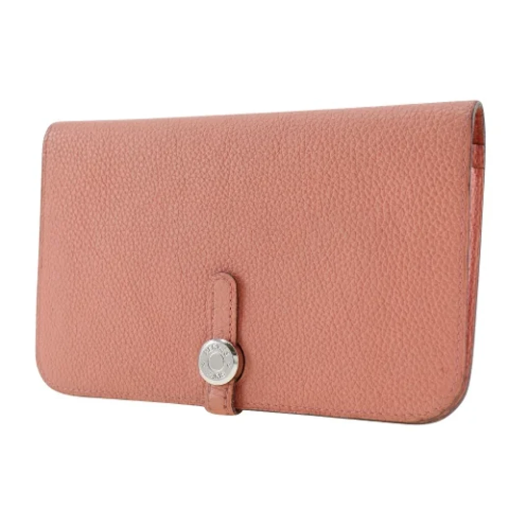 Hermès Vintage Pre-owned Leather wallets Pink Dames