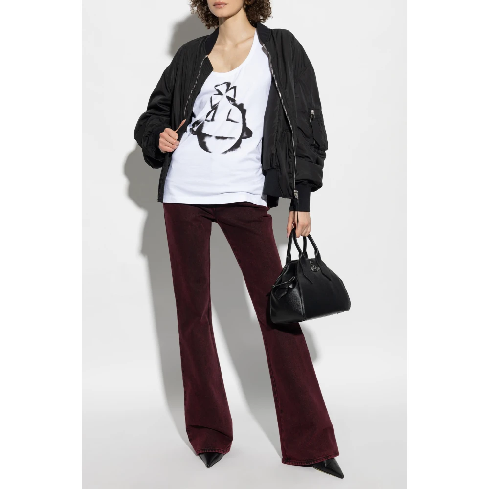 Vivienne Westwood T-shirt met logo White Dames