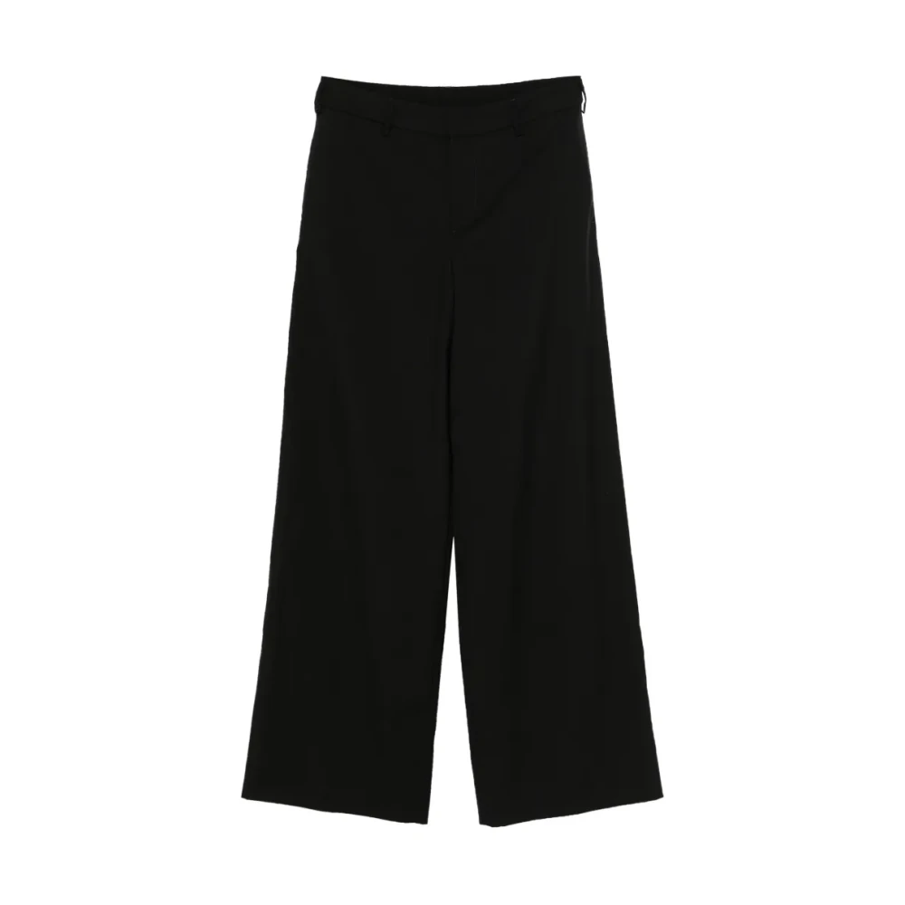 Pt Torino Women's Black Wide Trousers, Xl, Wide Trousers