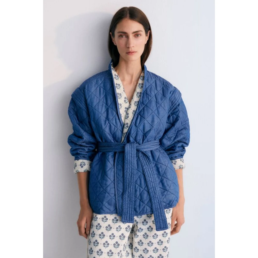 The New Society Eleni Vrouw Jas Blue Dames