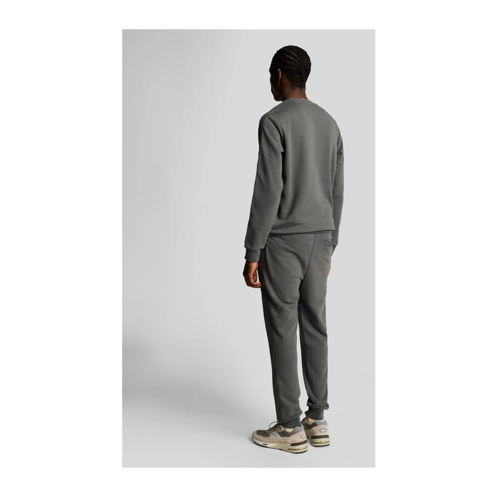 Lyle & Scott Mid Bottoms Tape Trackies Gray Heren