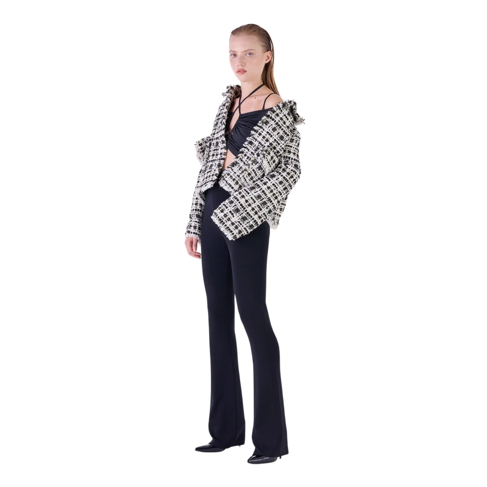 Silvian Heach Gestructureerde Fringe Jas met Zakken Multicolor Dames