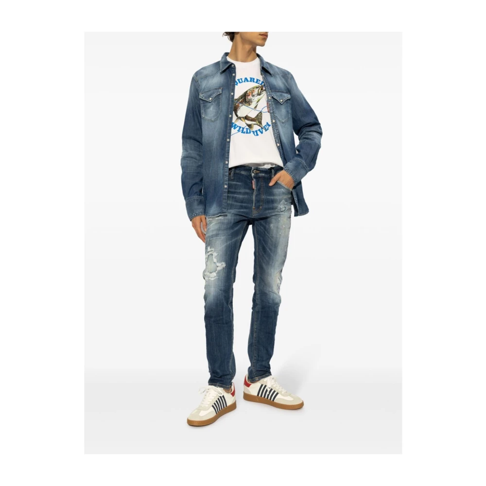 Dsquared2 Casual Herenbroek Blue Heren