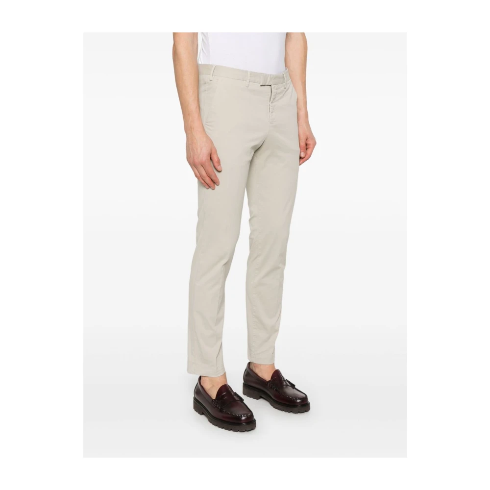 PT Torino Grijze Broek met Verborgen Sluiting Gray Heren