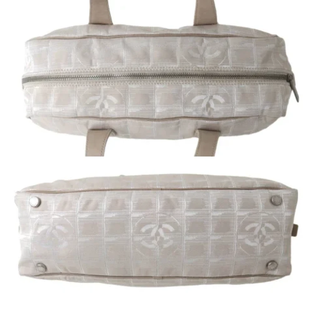 Chanel Vintage Pre-owned Fabric chanel-bags Beige Dames