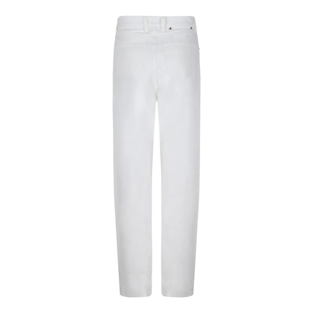 Golden Goose Kim Dyed Bull Denim Jeans White Dames