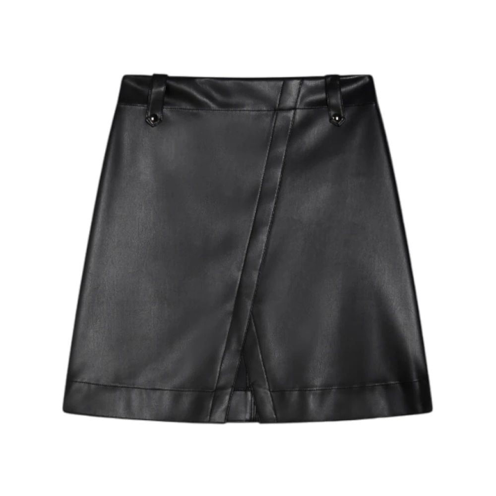 Max Mara Zwarte Jersey Rok Met Hoge Taille Black Dames