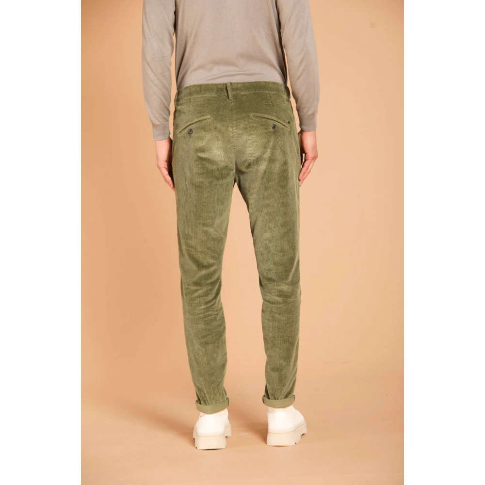 Mason's Fluwelen chino broek in Osaka-stijl Green Heren