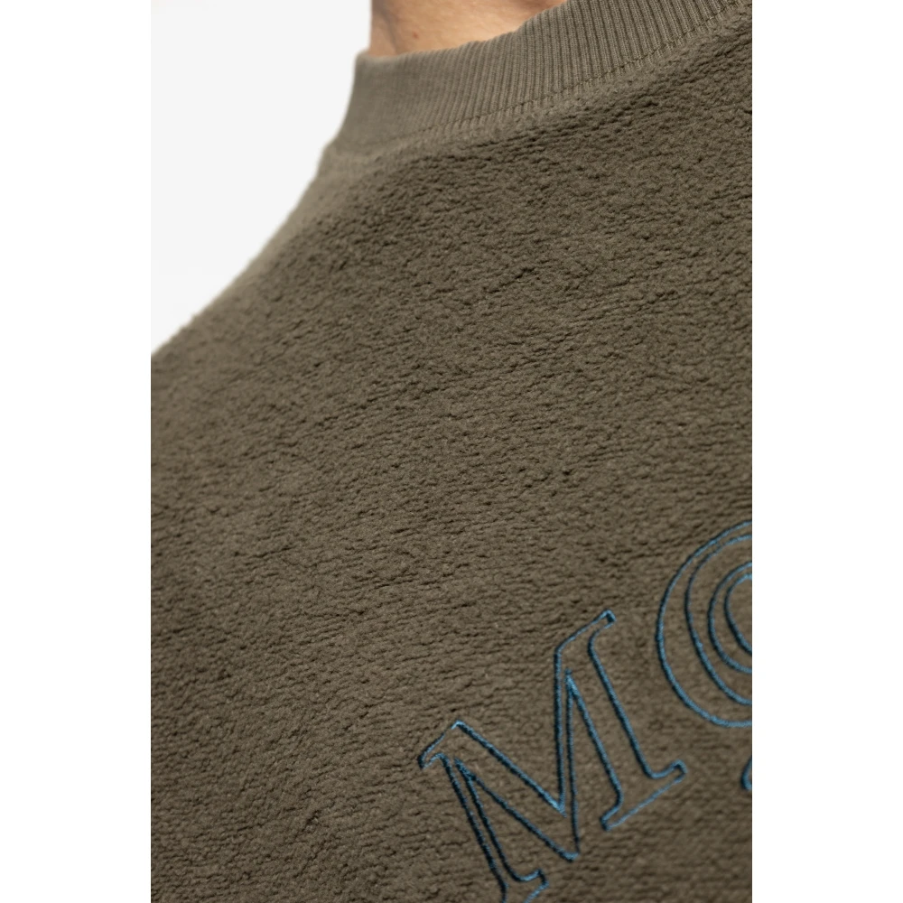 alexander mcqueen Sweatshirt met logo Green Heren