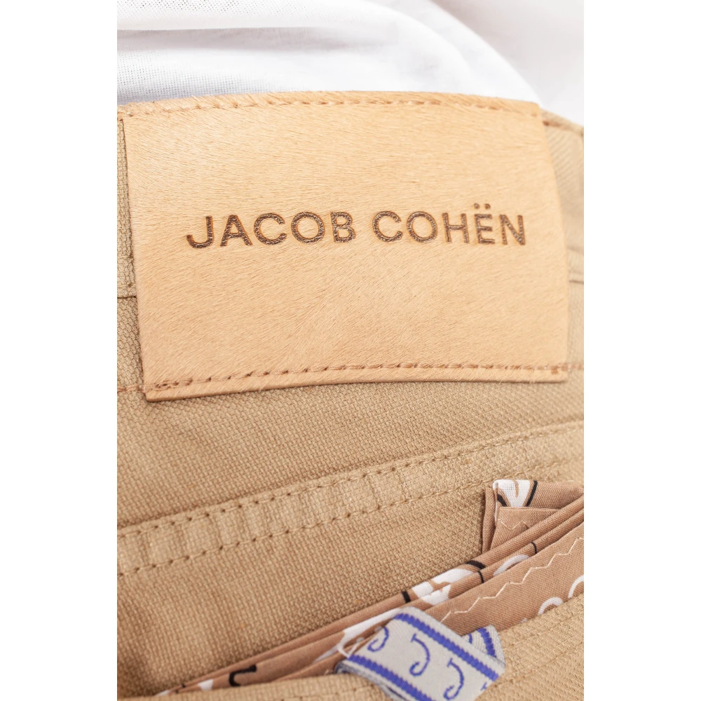 Jacob Cohën Luxe 5-pocket linnen blend broek Brown Heren