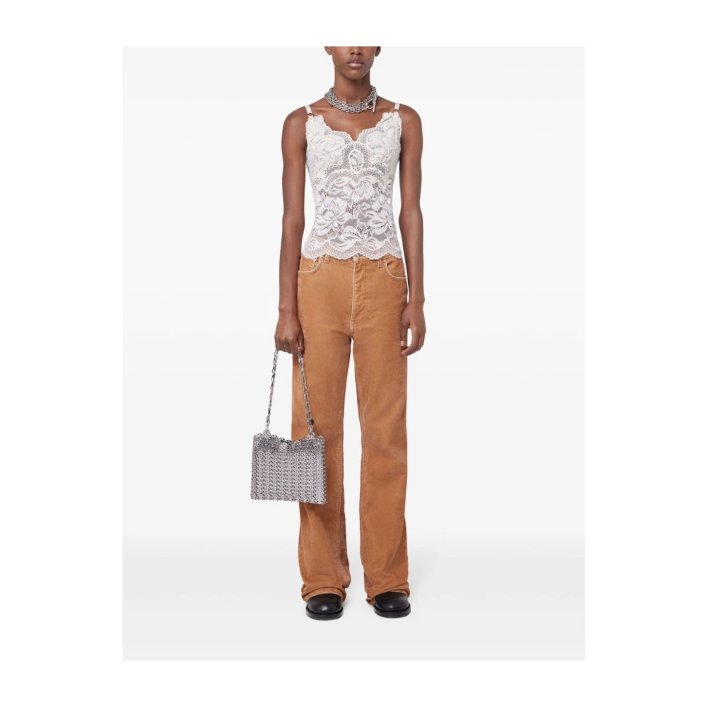 Paco Rabanne Ivoor Top voor Vrouwen Beige Dames