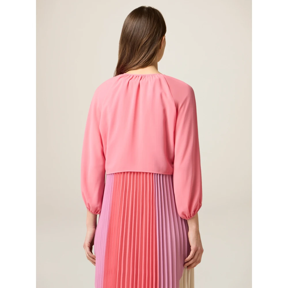 Oltre Georgette Bolero met Juweelknoop Pink Dames