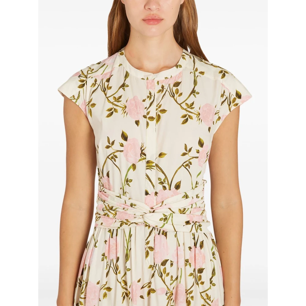 Giambattista Valli Rosier Poplin Bedrukte Jurk Multicolor Dames