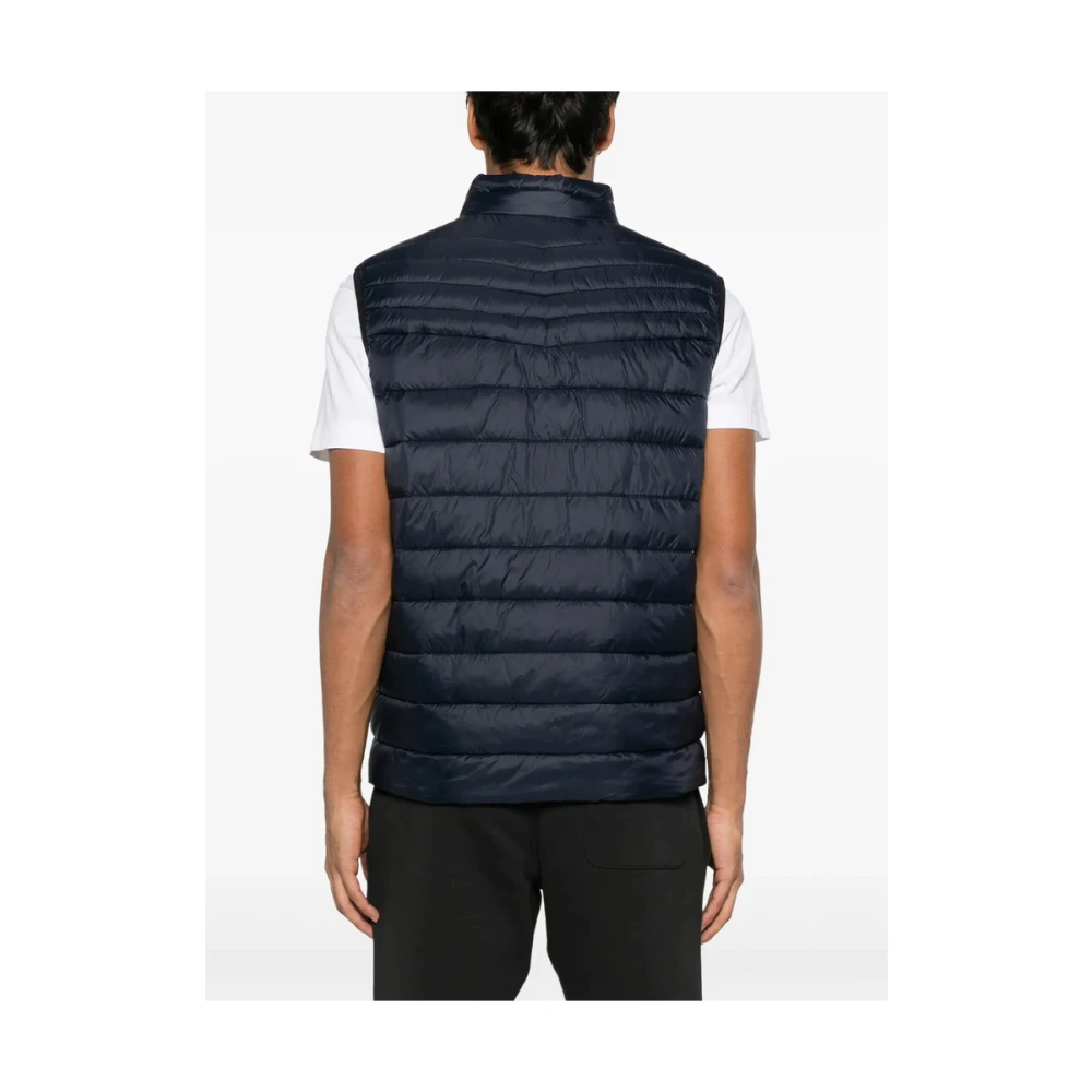 Hugo Boss Midnight Blue Quilted Front Zip Jacket Blue Heren