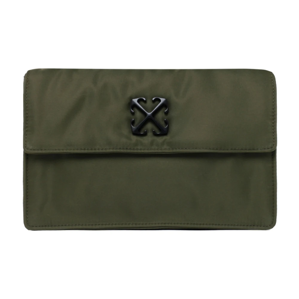 Off White Men's Green Shoulder Bags, One Size, Jitney 1.4 Shoulder Bag