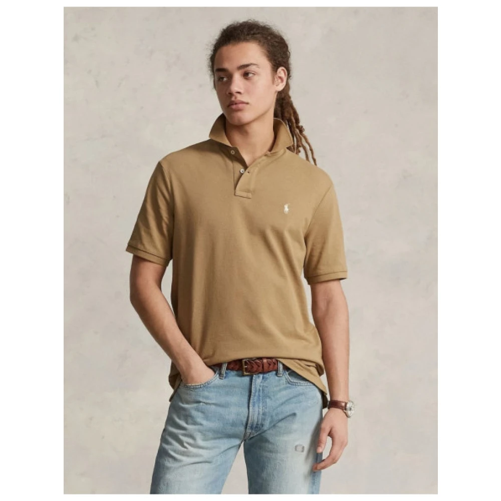 Polo Ralph Lauren Polo Shirt met Korte Mouwen op Brown Heren