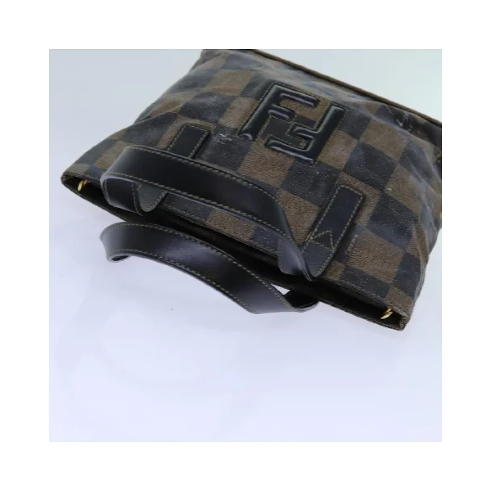 Fendi Vintage Pre-owned Canvas handbags Brown Dames