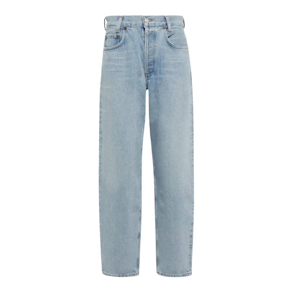 Agolde High Rise Baggy Taper Jeans Blue Dames