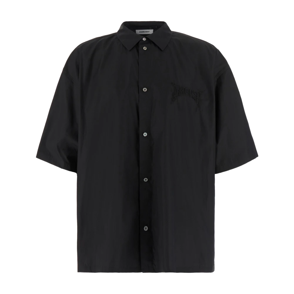 Ambush Korte Mouw Overhemd Verhoog Stijl Black Heren