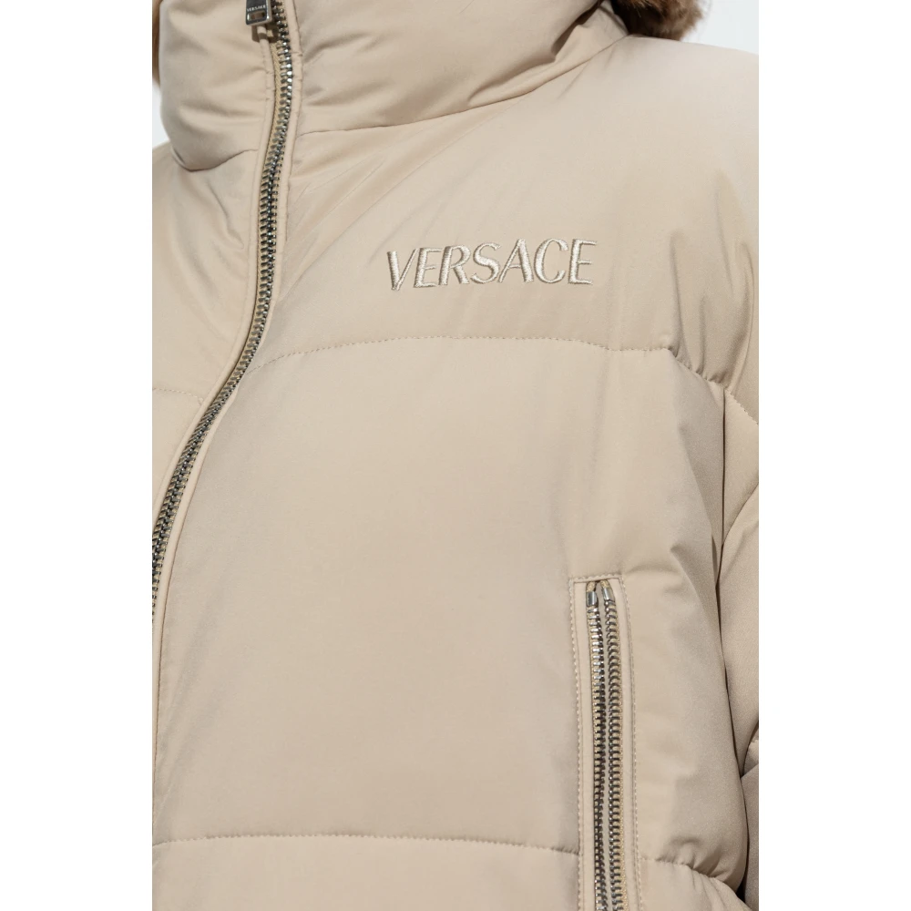 Versace Omkeerbaar gewatteerd jack Beige Dames