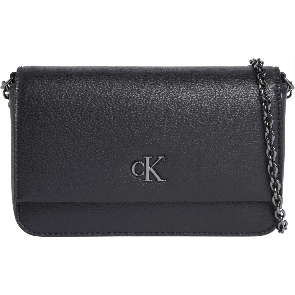 Calvin Klein Minimal Monogram Crossbody Väska Black, Dam