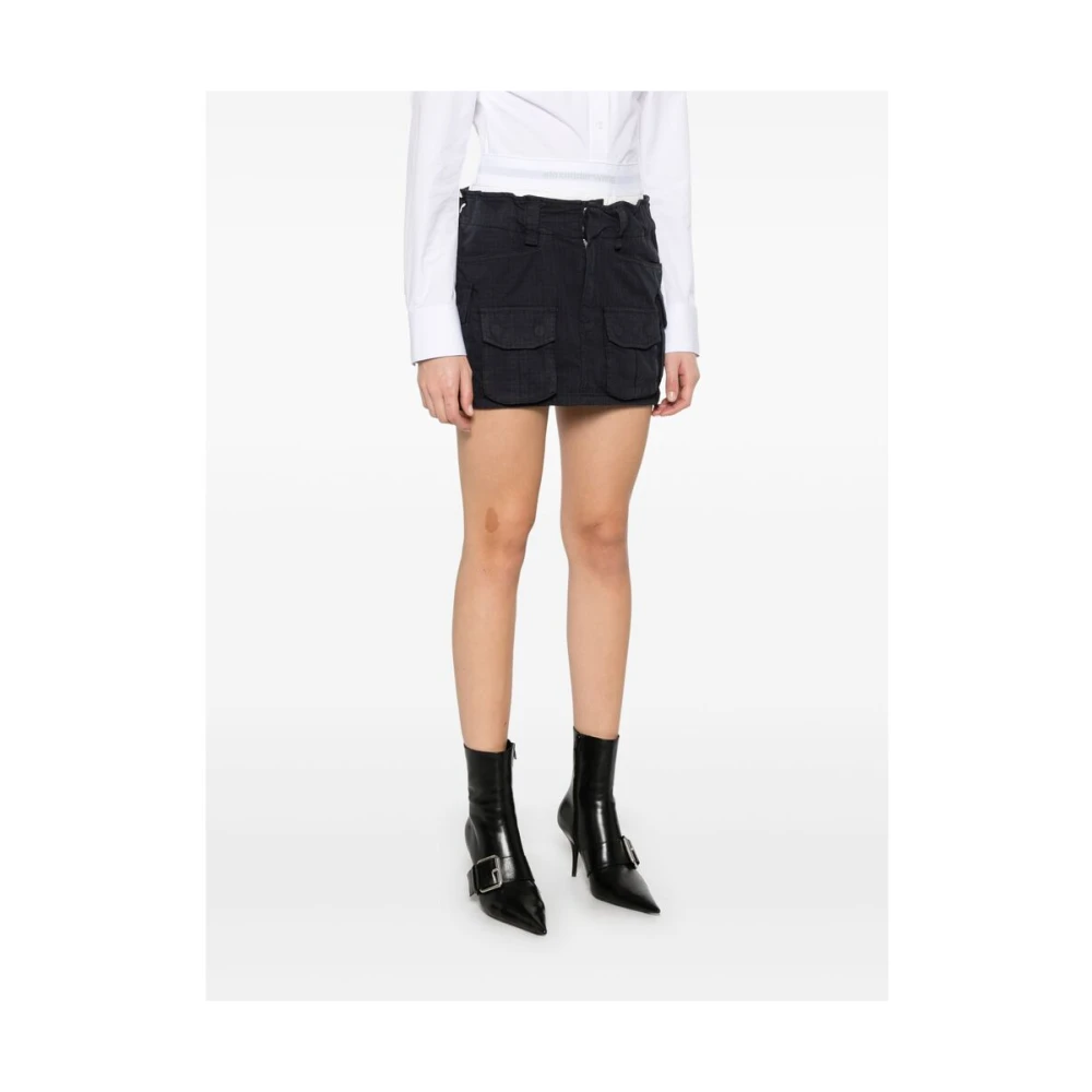 alexander wang Cargo Zak Elastische Taille Jeans Blue Dames