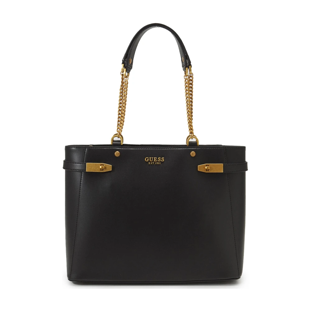 Guess Women's Black Shopping Bags, One Size, Shopper Tote Bag