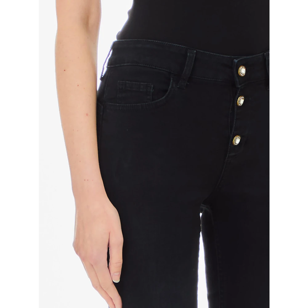 Liu Jo Zwarte Slim Monroe Jeans voor Vrouwen Black Dames