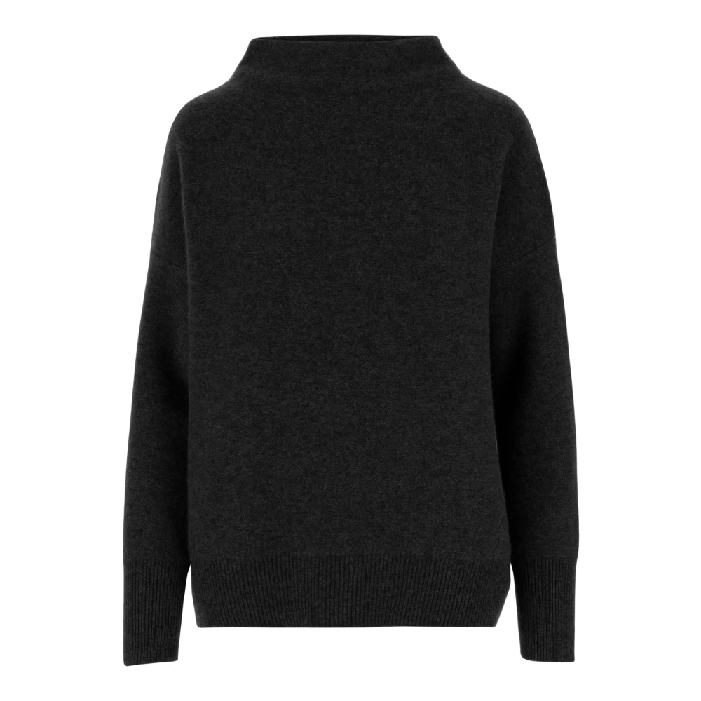 Vince Black Cashmere Knitwear, Female, L, Cashmere Crew Neck Jumper