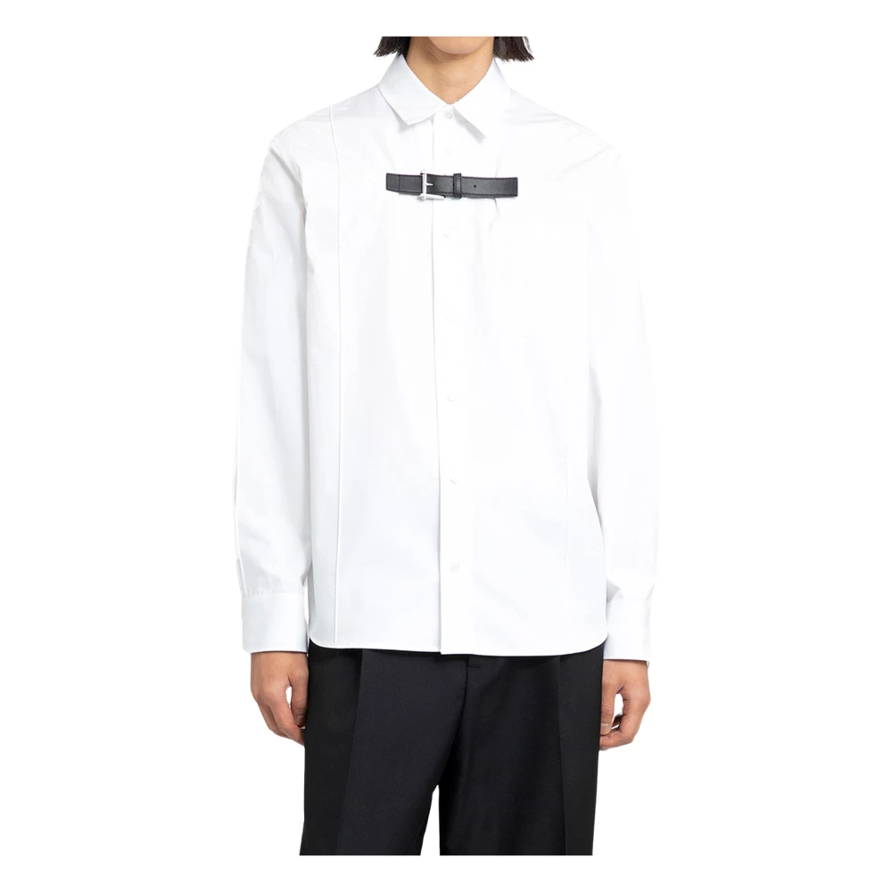 Versace Witte Gesp Formeel Overhemd White Heren