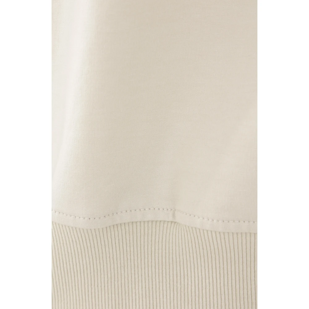 BRUNELLO CUCINELLI Beige hoodie met Monile borduurwerk Beige Dames