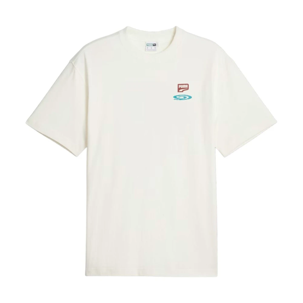 Puma Casual T-shirts voor mannen en vrouwen White Heren