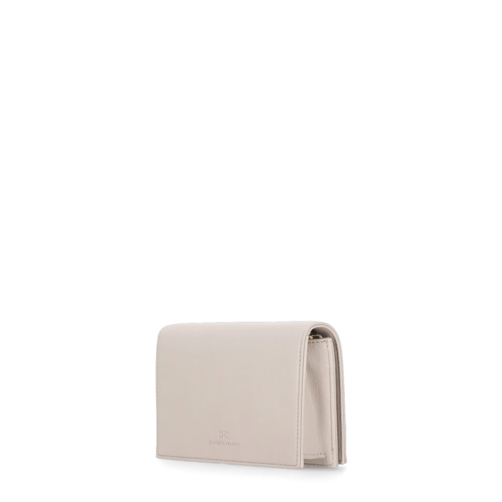 Elisabetta Franchi Beige Pochette met Kettingband Beige Dames