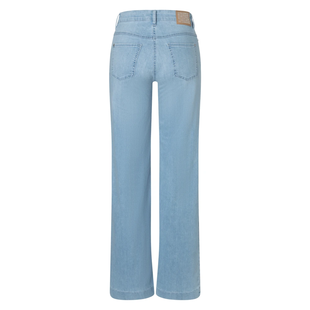 MAC Wijde Stretch Denim Jeans Blue Dames