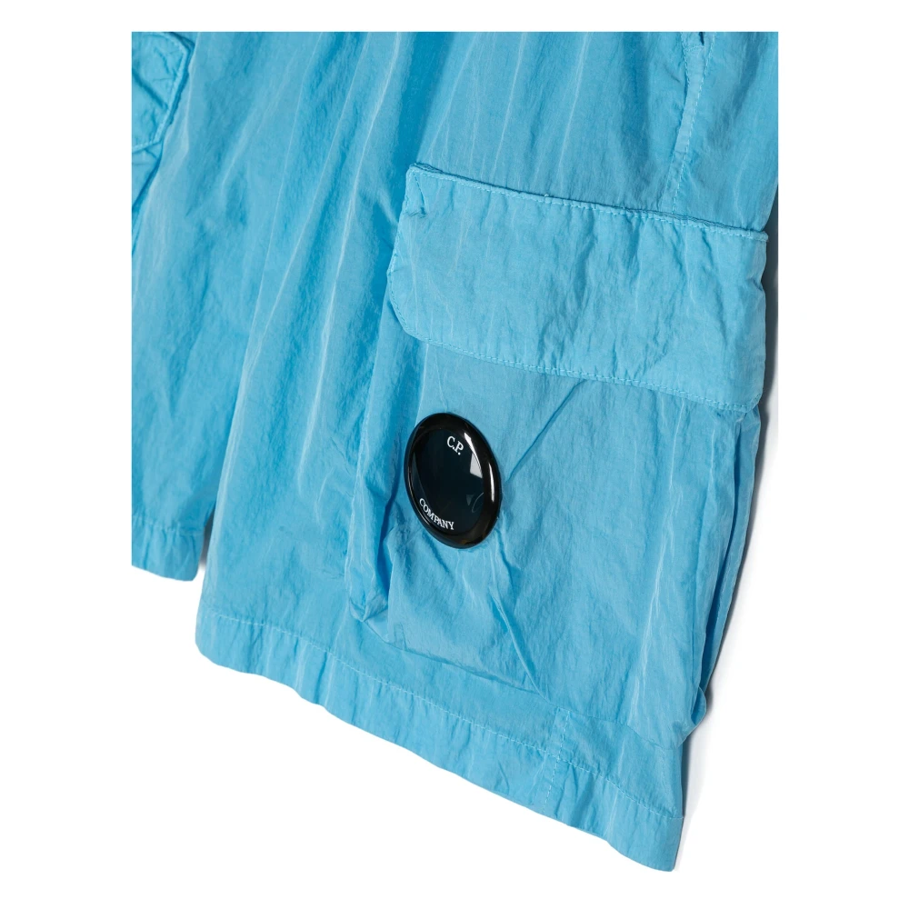 C.P. Company Blauwe Nylon Regular Fit Shorts Blue Heren