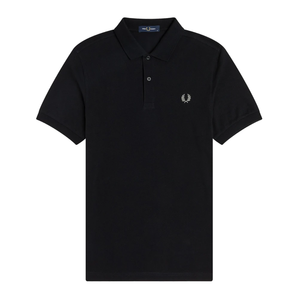 Fred Perry Men's Black Polo Shirts, M, Plain Polo - | Chrome