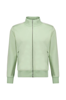 Zipped Track Jacket with Logo Embroidery