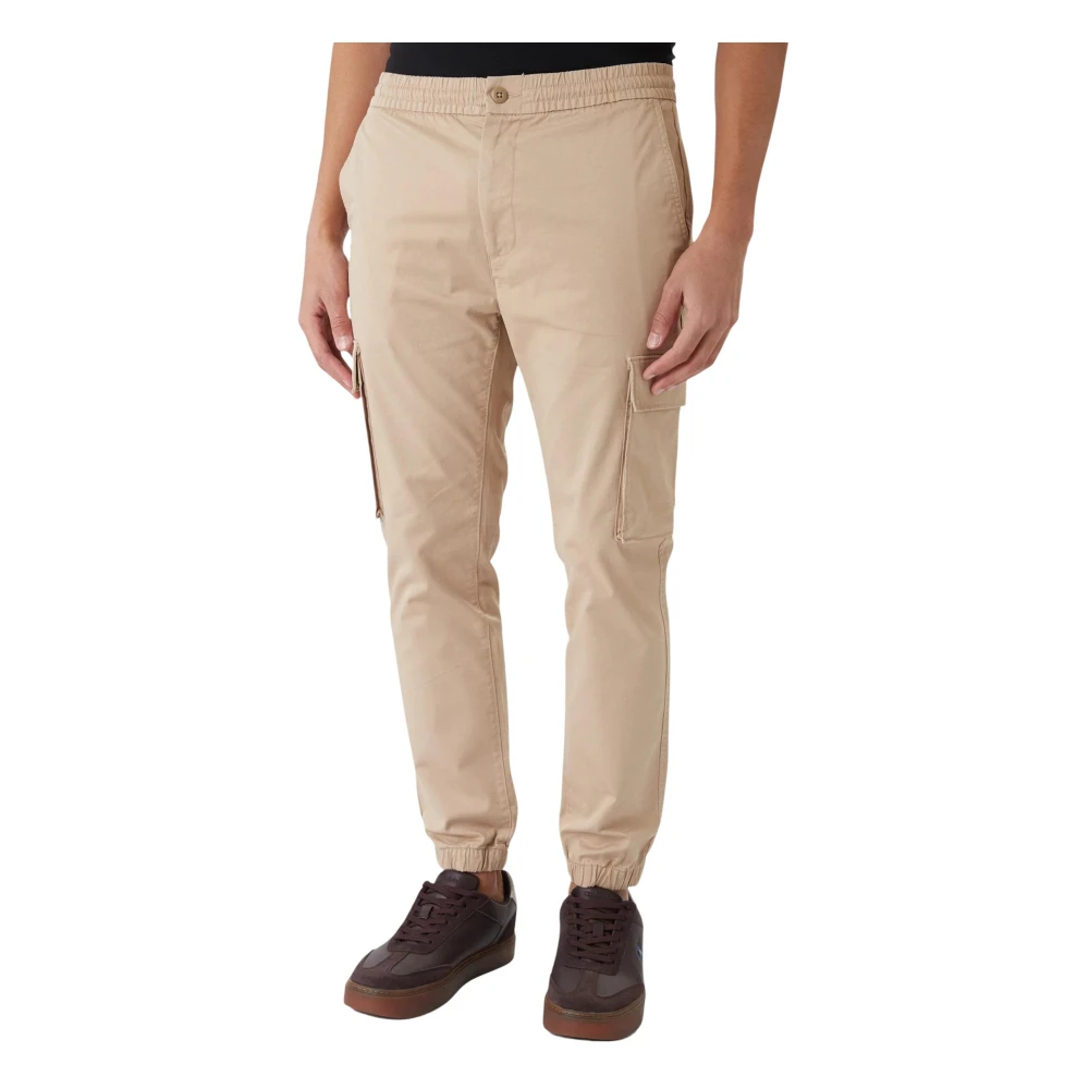 Calvin Klein Jeans Men's Beige Skinny Twill Cargo Pants