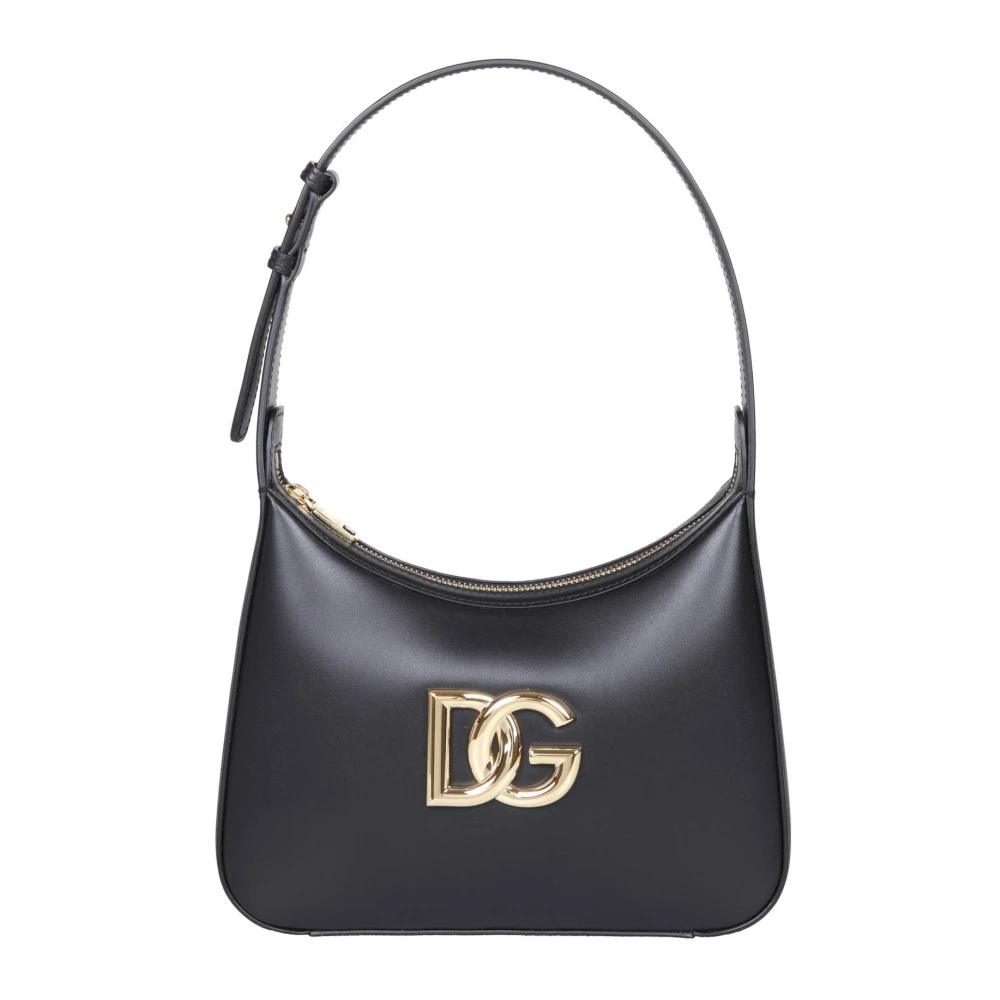 Dolce & Gabbana , Shoulder Bags, Female, Black, One Size, Black Shoulder Bag Elegant Design