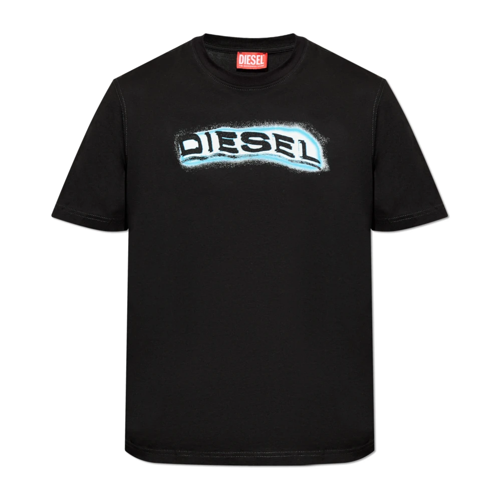 Diesel T-shirt T-Adjust-R4 Black Heren