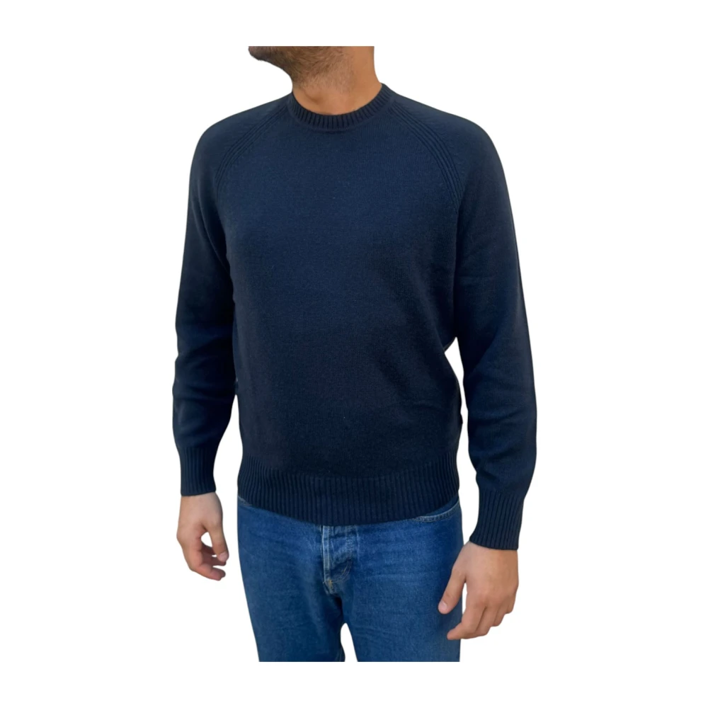 Luigi Bianchi Mantova Heren Casual Broeken Blue Heren