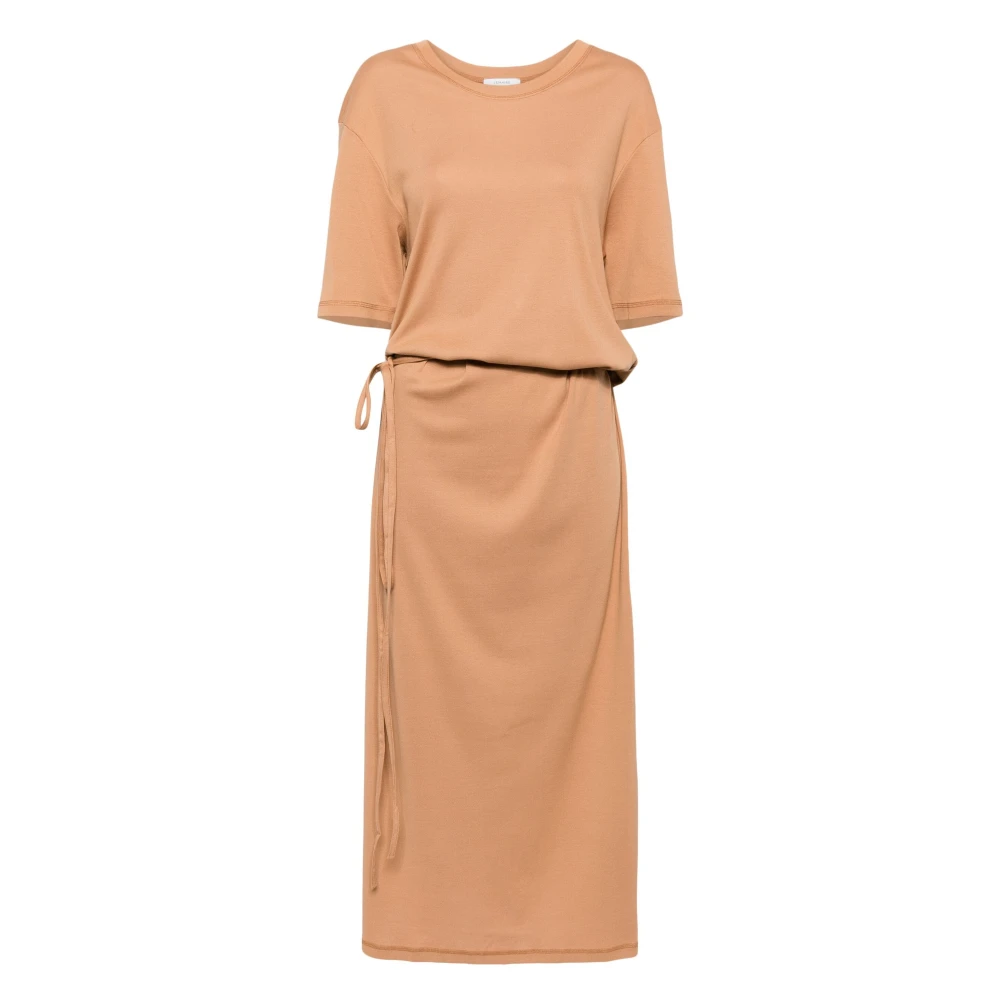 Lemaire Rib T-shirt Jurk met Riem Beige Dames