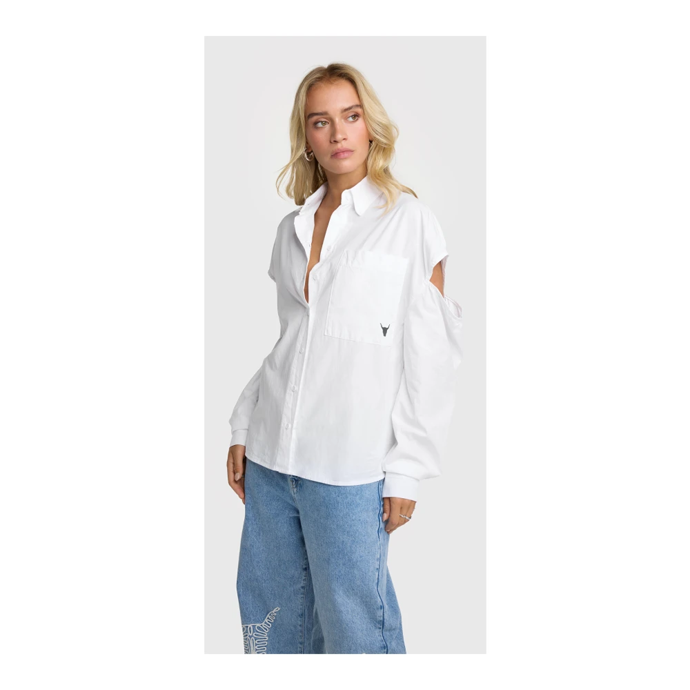 Alix The Label Elegante Witte Blouse White Dames