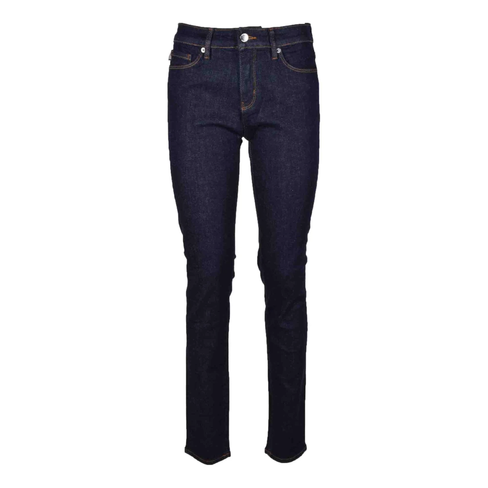 Love Moschino Stijlvolle Jeans met Katoen en Elastaan Blue Dames