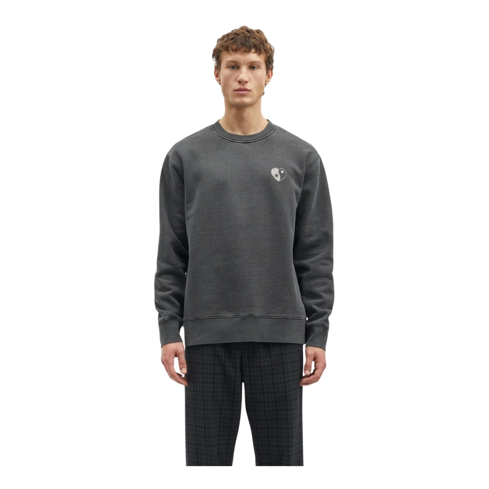 Samsøe Scandinavische Stijl Sweatshirt Black Heren